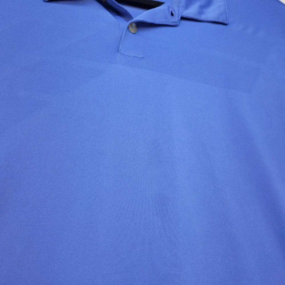 Nike Golf Polo Shirt Mens XL Blue Dri-FIT Short Sleeve Athletic‎ Preppy